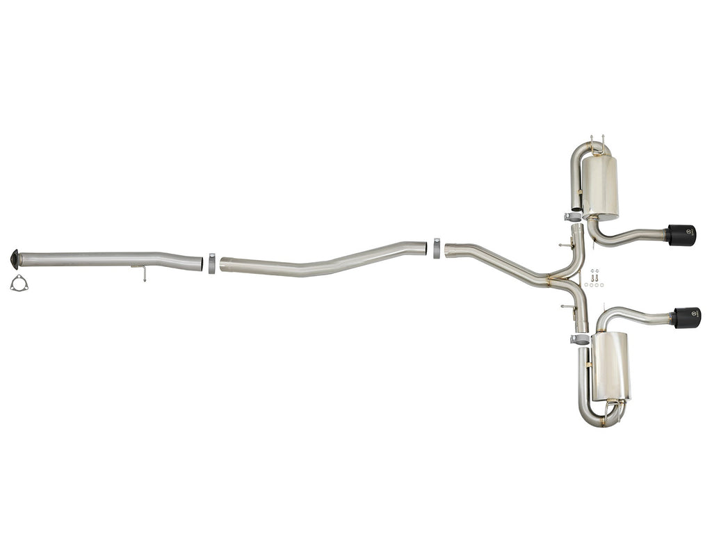 aFe Takeda 3 IN to 2-1/2 IN 304 Stainless Steel Cat-Back Exhaust System - Honda Civic Si 2017-2020