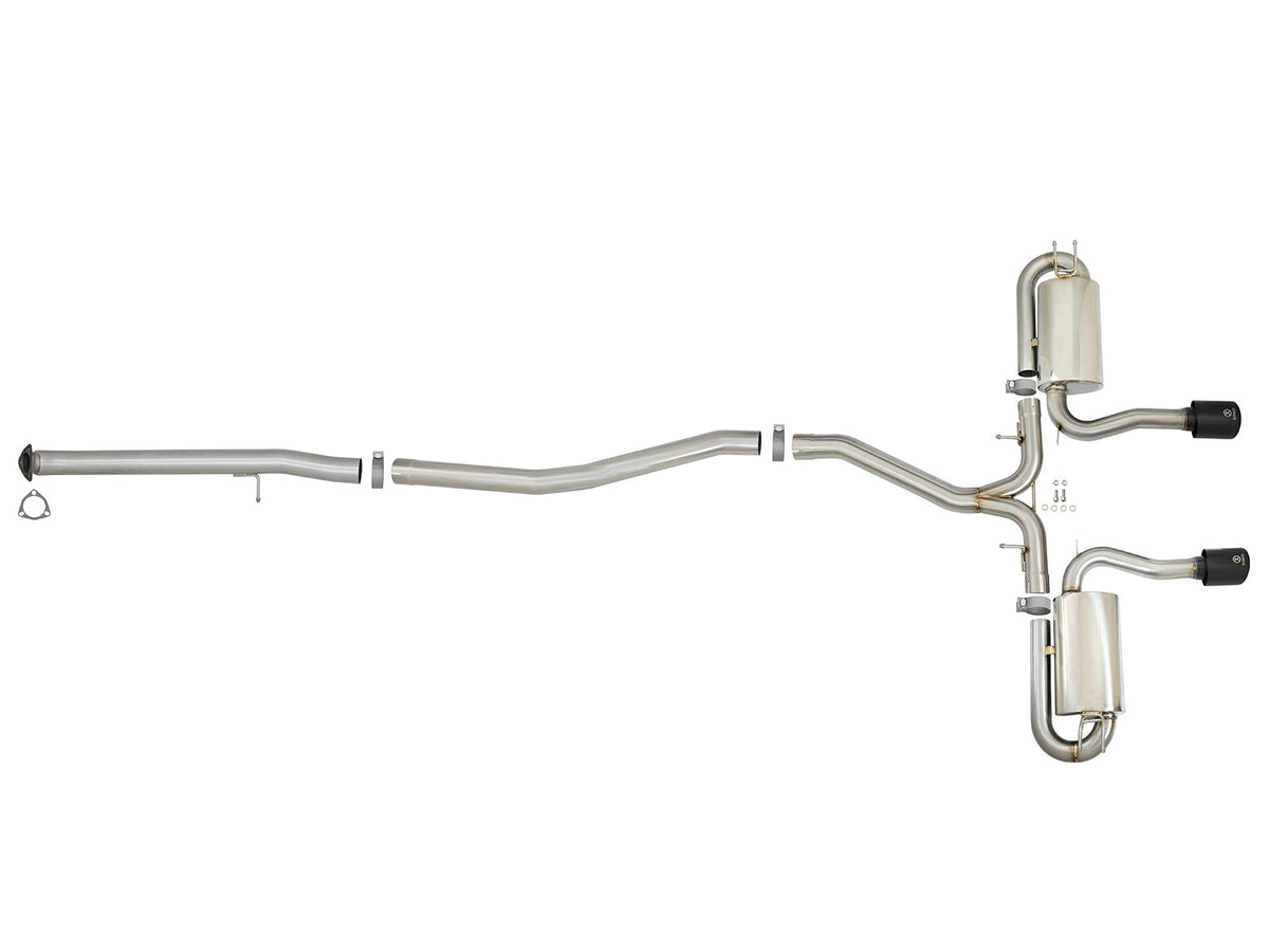 aFe Takeda 3 IN to 2-1/2 IN 304 Stainless Steel Cat-Back Exhaust System - Honda Civic Si 2017-2020
