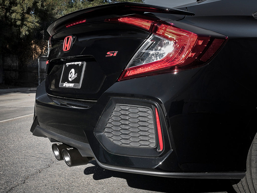 aFe Takeda 3 IN to 2-1/2 IN 304 Stainless Steel Cat-Back Exhaust System - Honda Civic Si 2017-2020