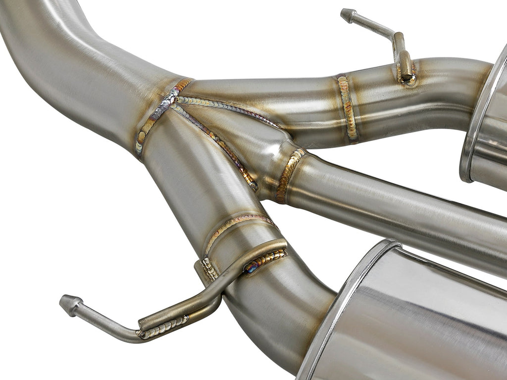 aFe Takeda 3 IN 304 Stainless Steel Cat-Back Exhaust System w/ Tri-Black Tips - Honda Civic Type R 2017-2021