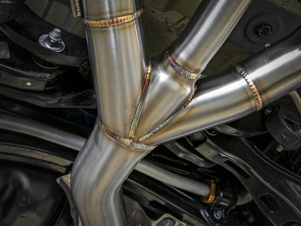 aFe Takeda 3 IN 304 Stainless Steel Cat-Back Exhaust System w/ Tri-Black Tips - Honda Civic Type R 2017-2021