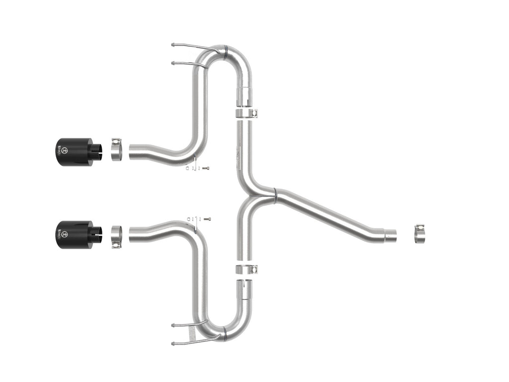 aFe Takeda 2-1/2 IN 304 Stainless Steel Axle-Back Exhaust System - Honda Civic Sport 2017-2021