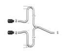 aFe Takeda 2-1/2 IN 304 Stainless Steel Axle-Back Exhaust System - Honda Civic Sport 2017-2021