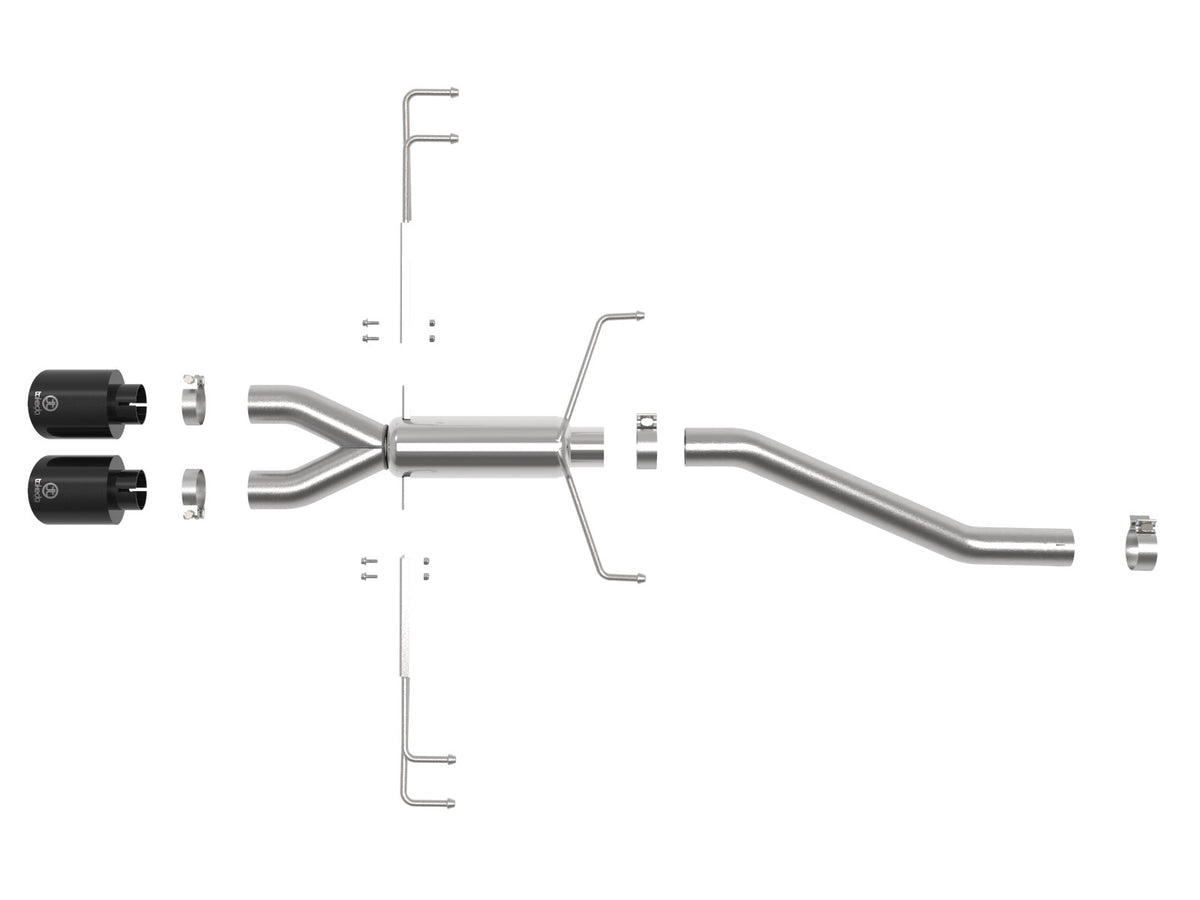 aFe Takeda 2-1/2 IN 304 Stainless Steel Axle-Back Exhaust System - Honda Civic Type R 2017-2021