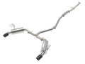 aFe Takeda 2-1/2 IN to 2-1/4 IN 304 Stainless Steel Cat-Back Exhaust System w/ Carbon Fiber Tip - Honda Civic Sedan 2022-2024