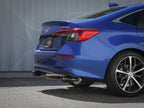 aFe Takeda 2-1/2 IN to 2-1/4 IN 304 Stainless Steel Cat-Back Exhaust System w/ Carbon Fiber Tip - Honda Civic Sedan 2022-2024