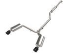 aFe Takeda 2-1/2 IN to 2-1/4 IN 304 Stainless Steel Cat-Back Exhaust System w/ Black Tip - Acura TSX 2009-2014