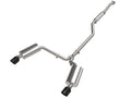 aFe Takeda 2-1/2 IN to 2-1/4 IN 304 Stainless Steel Cat-Back Exhaust System w/ Black Tip - Acura TSX 2009-2014