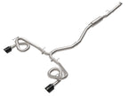 aFe Takeda 2-1/2 IN to 3 IN 304 Stainless Steel Cat-Back Exhaust System w/ Black Tip - Honda Civic Si 2022-2026