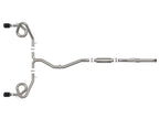 aFe Takeda 2-1/2 IN to 3 IN 304 Stainless Steel Cat-Back Exhaust System w/ Black Tip - Honda Civic Si 2022-2026