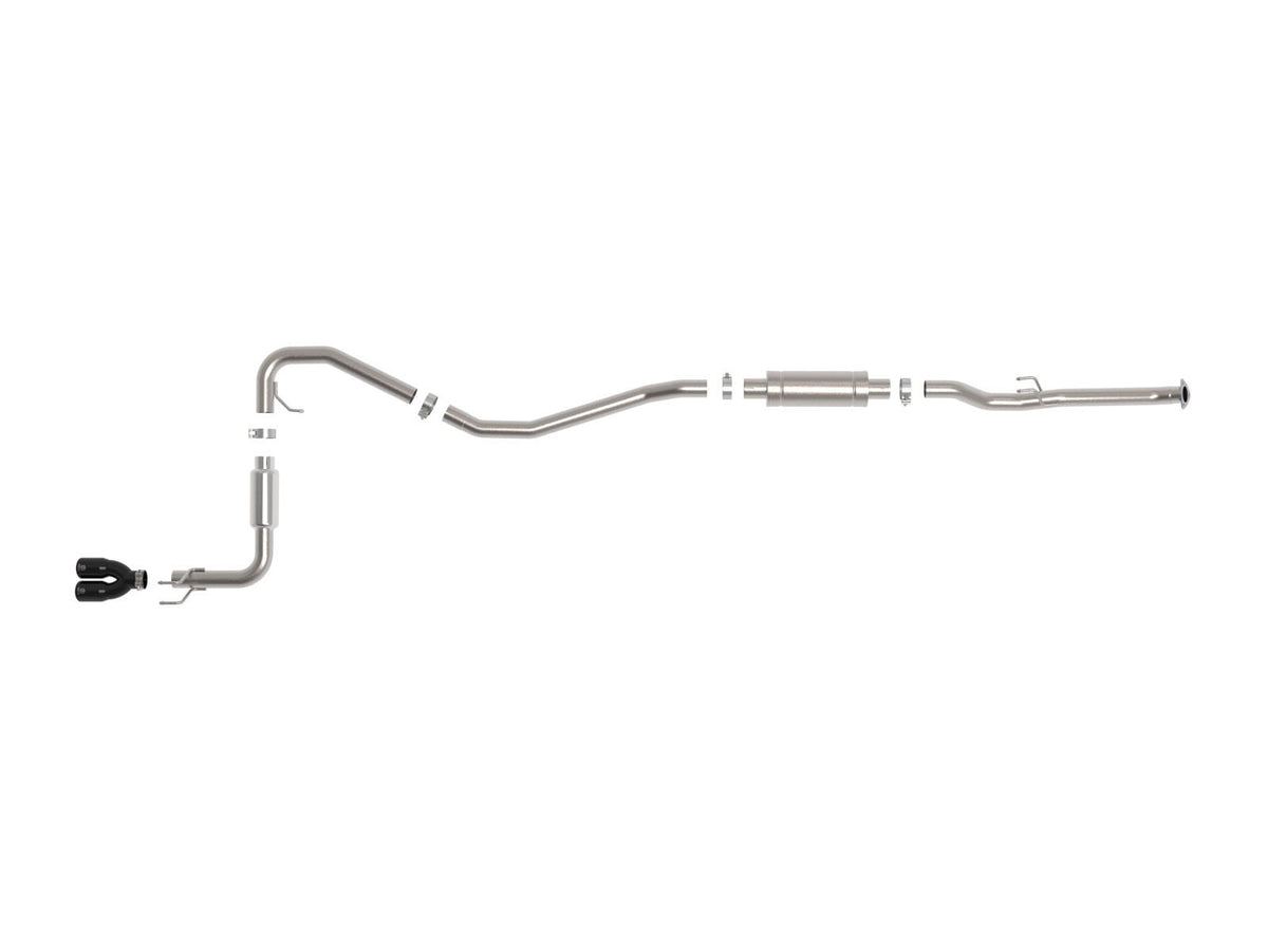 aFe Takeda 2-1/2 IN 304 Stainless Steel Cat-Back Exhaust System w/ Black Tip - Honda Civic Sport Hatchback 2022-2026