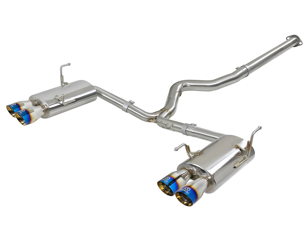 aFe Takeda 3 IN to 2-1/4 IN 304 Stainless Steel Cat-Back Exhaust System - Subaru WRX/STI 2015-2021