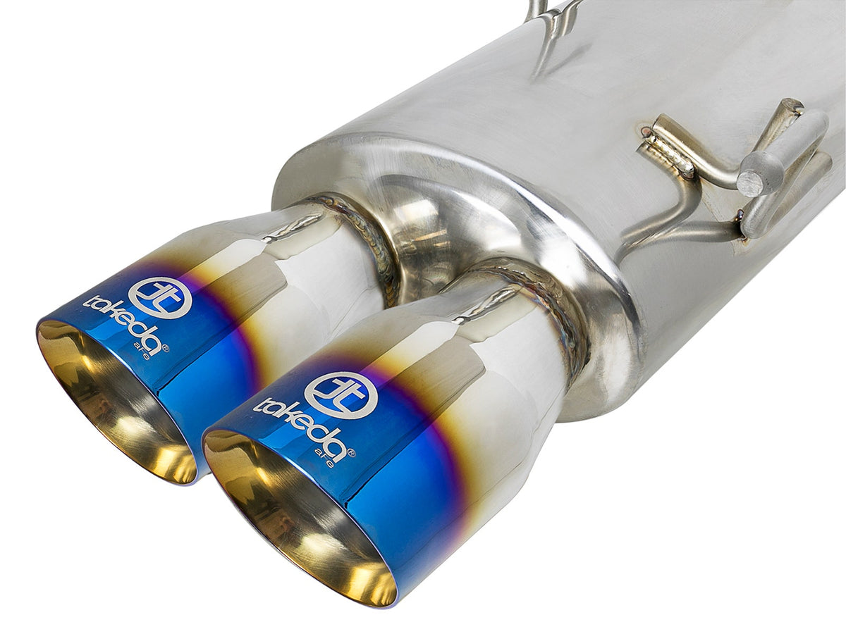 aFe Takeda 3 IN to 2-1/4 IN 304 Stainless Steel Cat-Back Exhaust System - Subaru WRX/STI 2015-2021