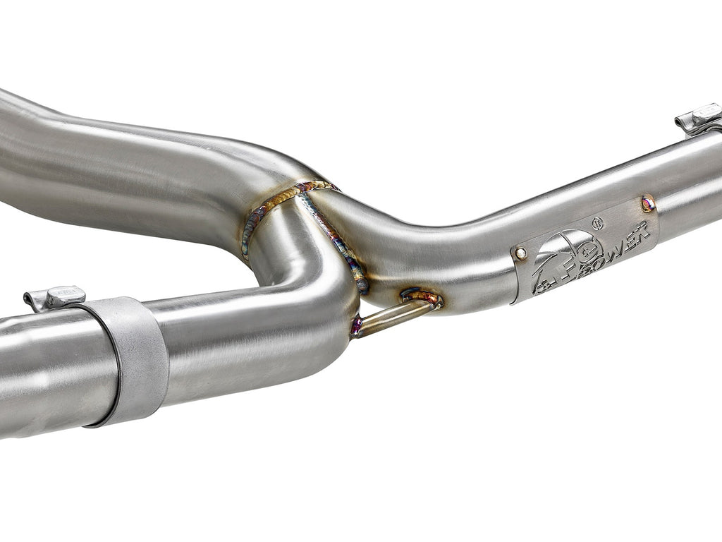 aFe Takeda 3 IN to 2-1/4 IN 304 Stainless Steel Cat-Back Exhaust System - Subaru WRX/STI 2015-2021