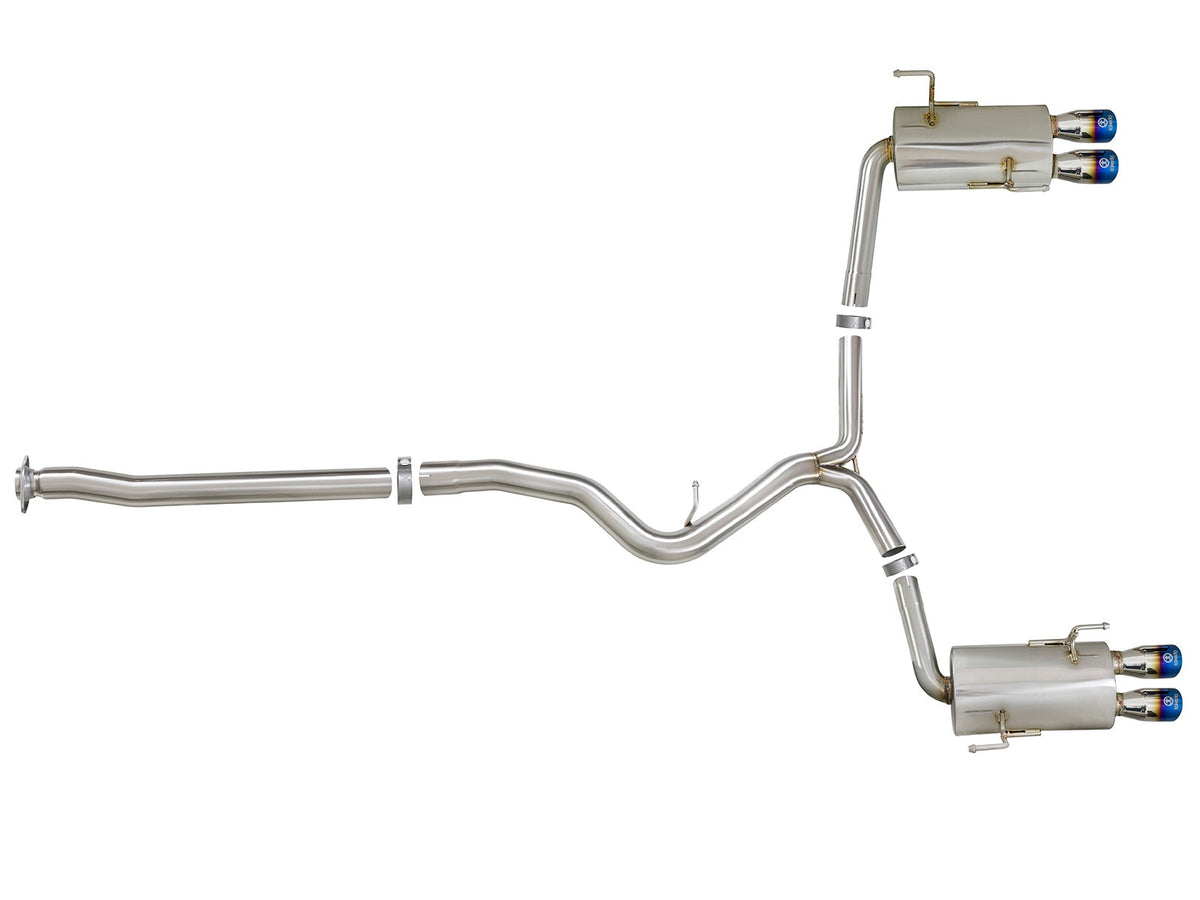 aFe Takeda 3 IN to 2-1/4 IN 304 Stainless Steel Cat-Back Exhaust System - Subaru WRX/STI 2015-2021