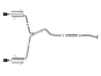 aFe Takeda 2-1/2 IN to 2-1/4 IN 304 Stainless Steel Cat-Back Exhaust System w/ Black Tip - Subaru Forester 2014-2018