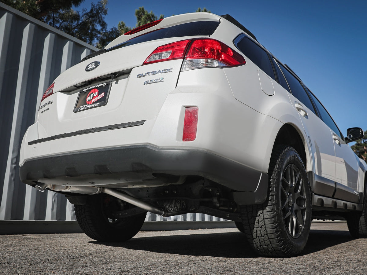 aFe Takeda 2-1/2 IN 304 Stainless Steel Cat-Back Hi-Tuck Exhaust System - Subaru Outback 2010-2014