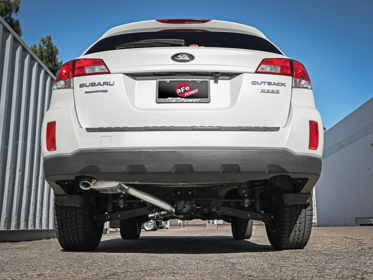 aFe Takeda 2-1/2 IN 304 Stainless Steel Cat-Back Hi-Tuck Exhaust System - Subaru Outback 2010-2014
