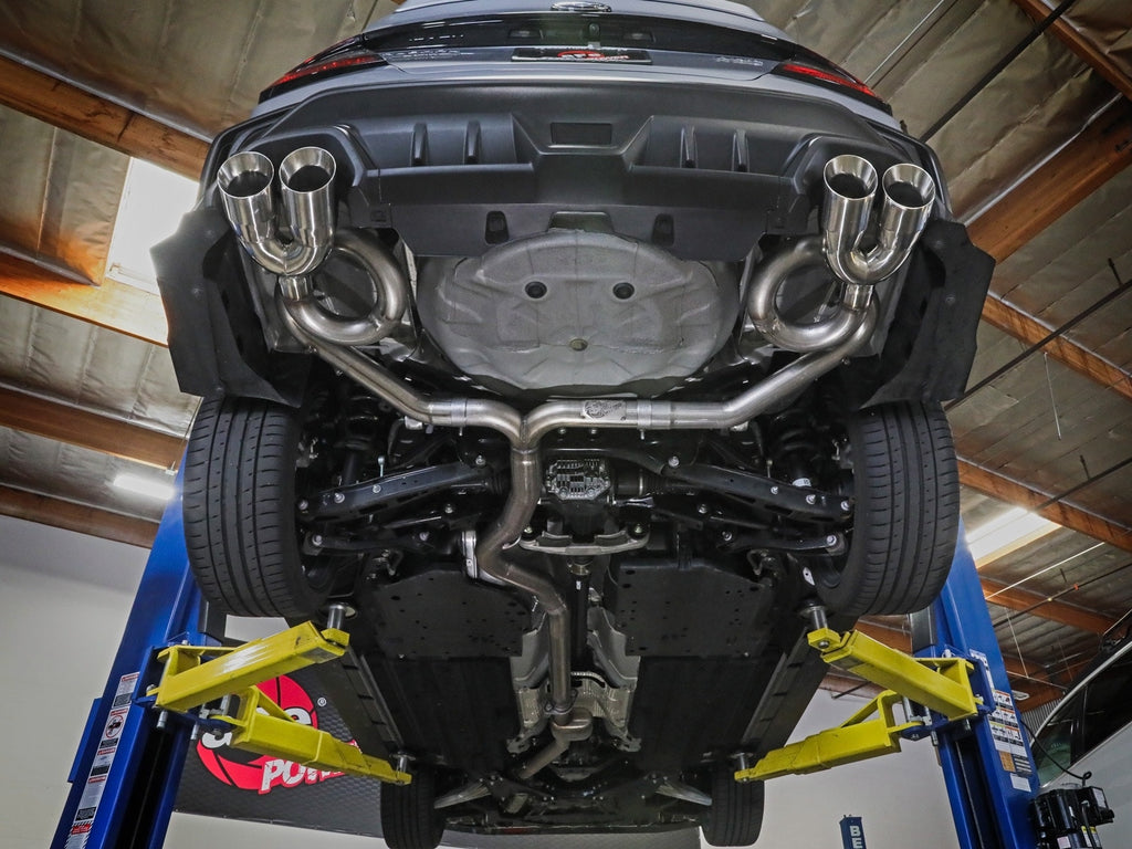 aFe Takeda 3 IN to 2-1/2 IN 304 Stainless Steel Cat-Back Exhaust System w/ Black Tip - Subaru WRX 2022-2026