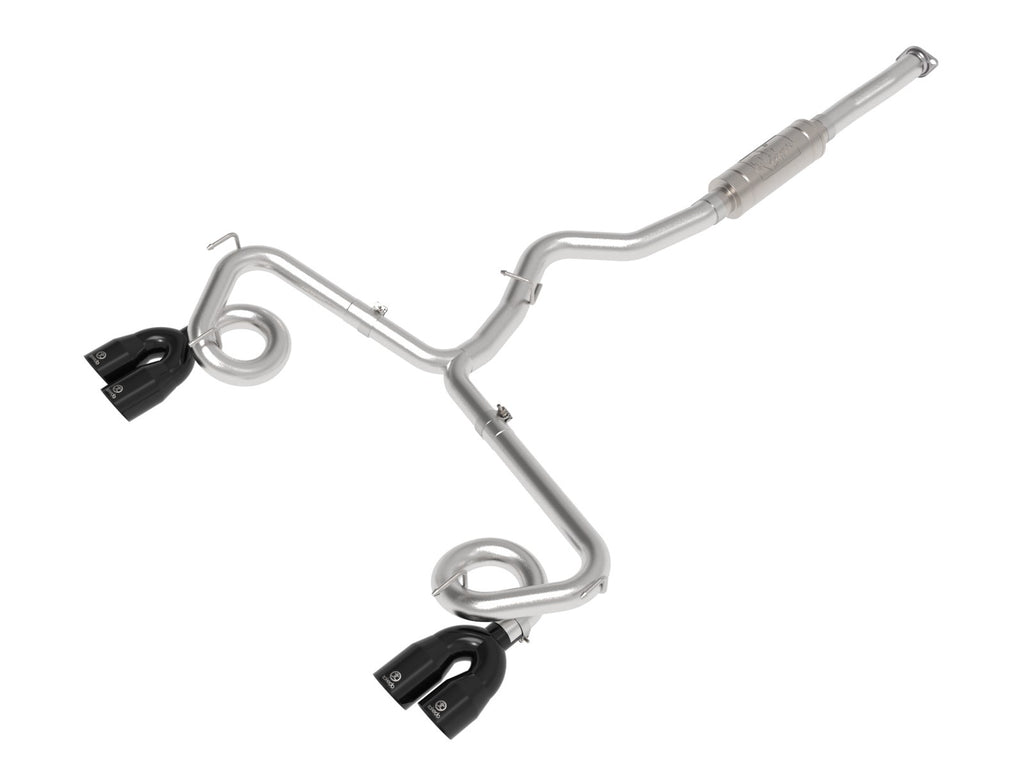 aFe Takeda 3 IN to 2-1/2 IN 304 Stainless Steel Cat-Back Exhaust System w/ Black Tip - Subaru WRX/STI 2015-2021