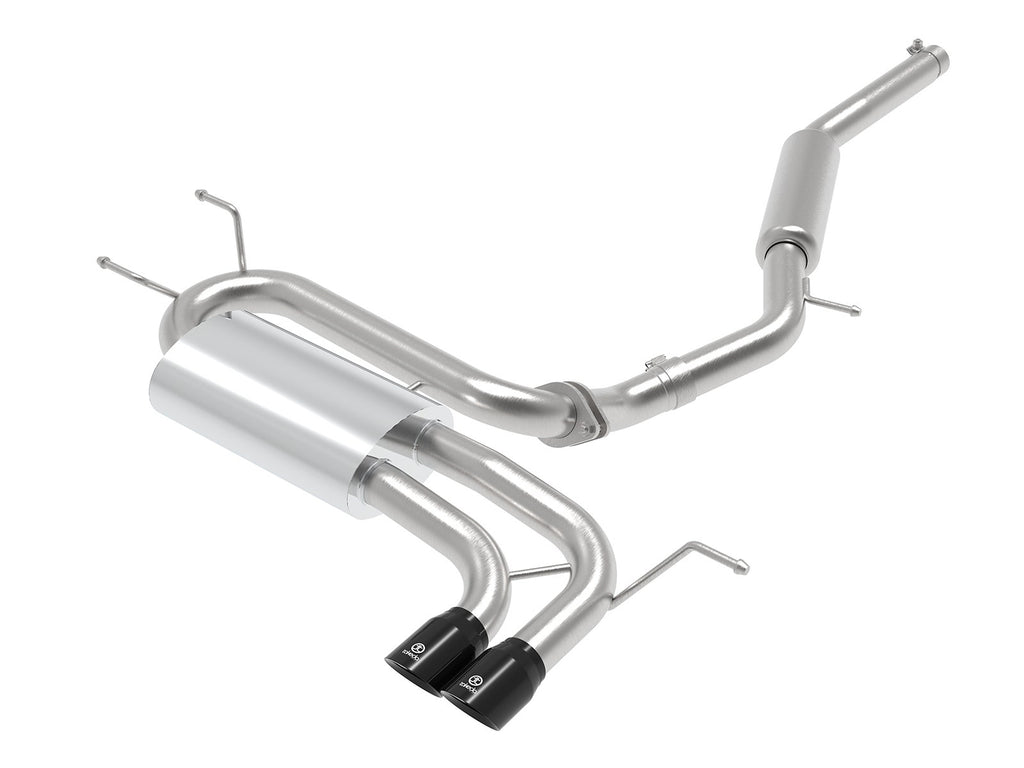 aFe Takeda 2-1/2 IN to 2-1/4 IN 304 Stainless Steel Cat-Back Exhaust w/ Black Tip - Mazda MX-5 Miata (ND) 2016-2026