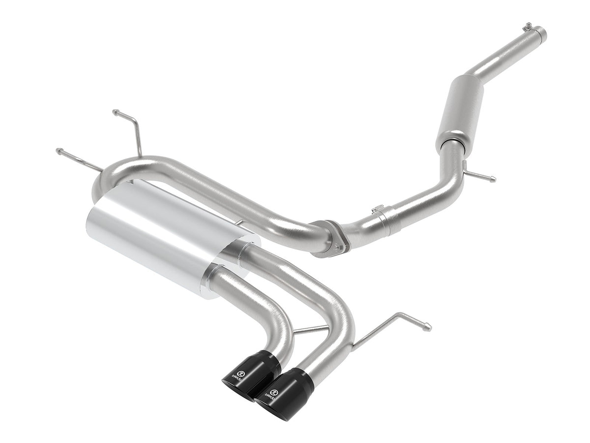 aFe Takeda 2-1/2 IN to 2-1/4 IN 304 Stainless Steel Cat-Back Exhaust w/ Black Tip - Mazda MX-5 Miata (ND) 2016-2026