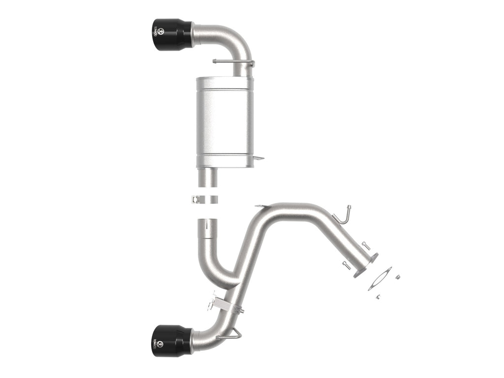 aFe Takeda 3 IN 304 Stainless Steel Axle-Back Exhaust System w/ Black Tip - Hyundai Veloster N 2019-2020