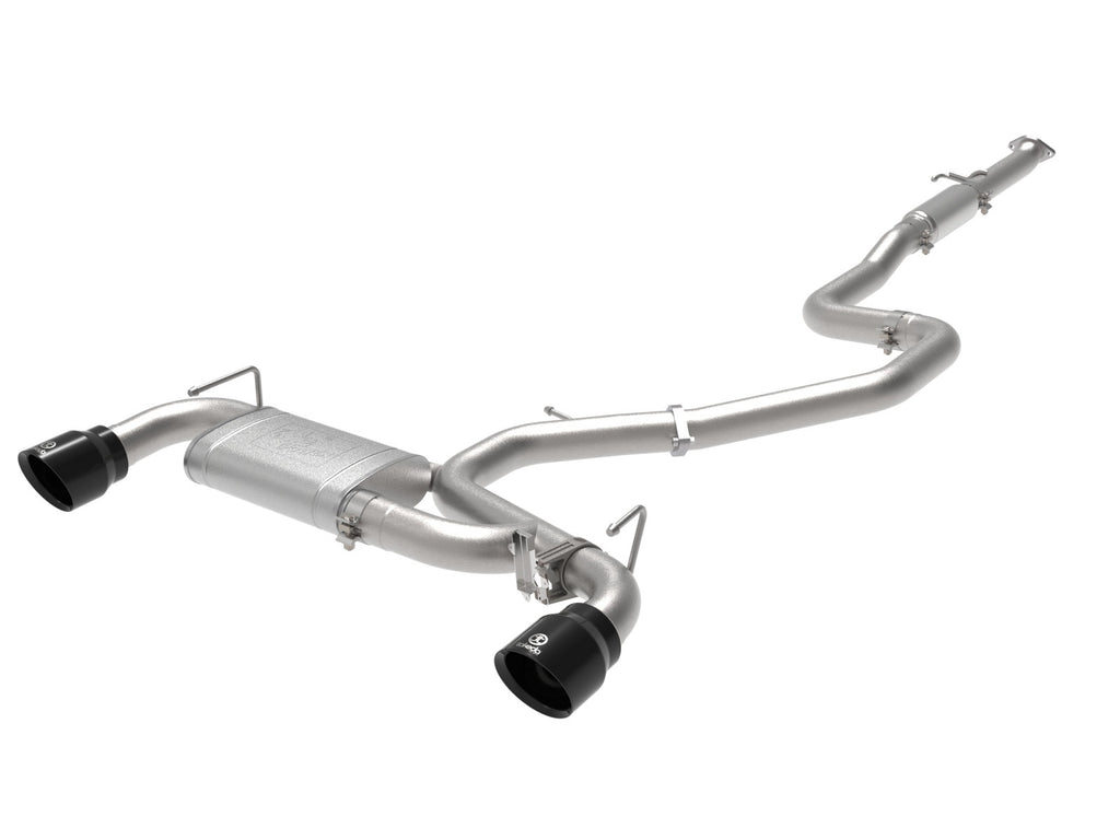 aFe Takeda 3 IN 304 Stainless Steel Cat-Back Exhaust System w/ Black Tip - Hyundai Veloster N 2019-2020
