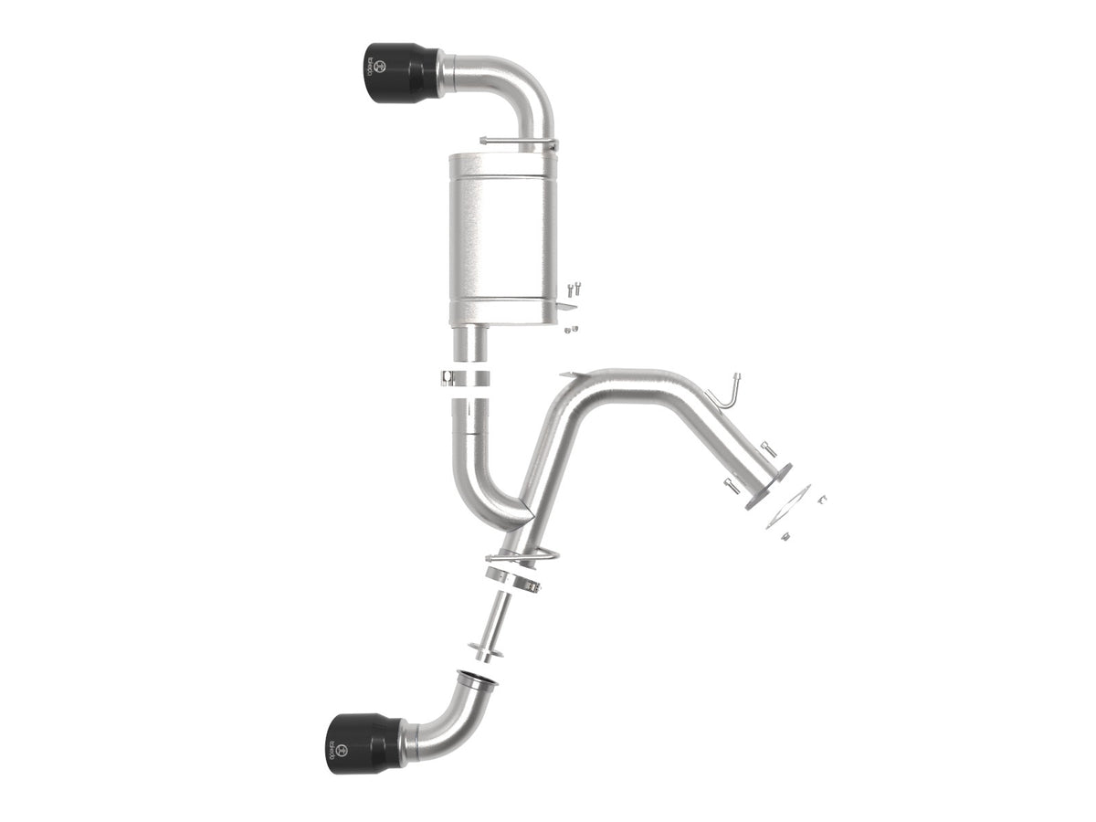 aFe Takeda-ST 3 IN 304 Stainless Steel Axle-Back Exhaust System - Hyundai Veloster N 2019-2020