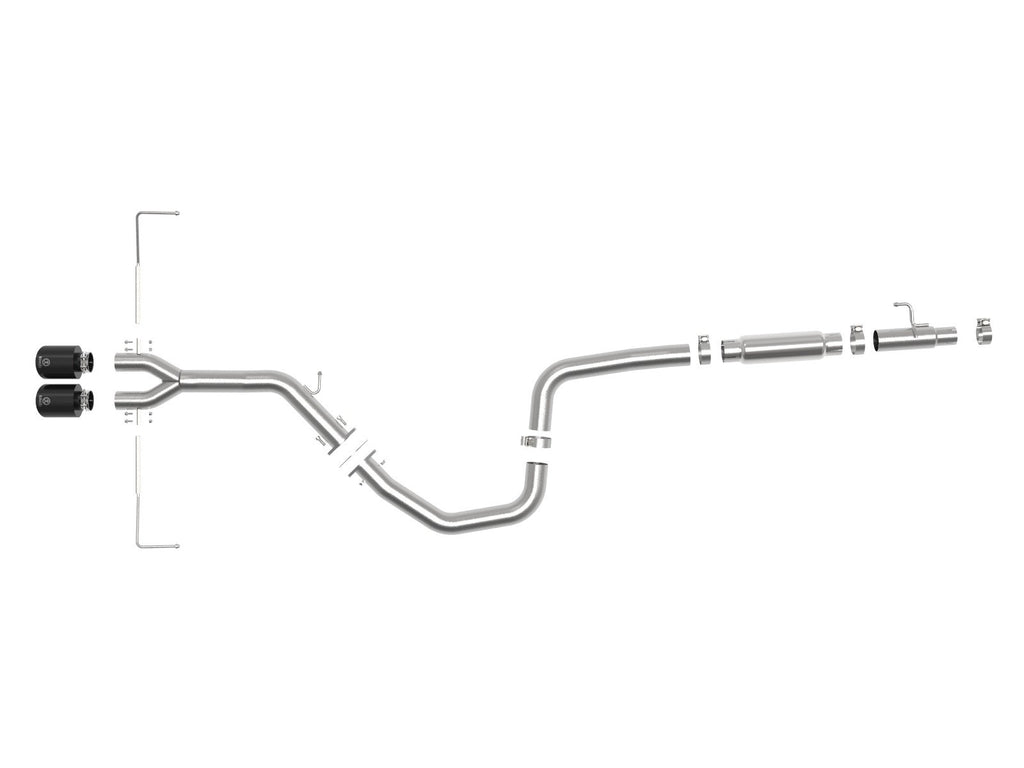 aFe Takeda 3 IN to 2-1/2 IN 304 Stainless Steel Cat-Back Exhaust System - Hyundai Veloster 2019-2021