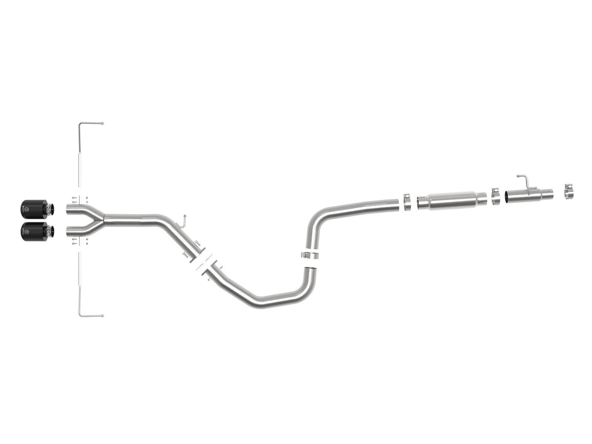 aFe Takeda 3 IN to 2-1/2 IN 304 Stainless Steel Cat-Back Exhaust System - Hyundai Veloster 2019-2021