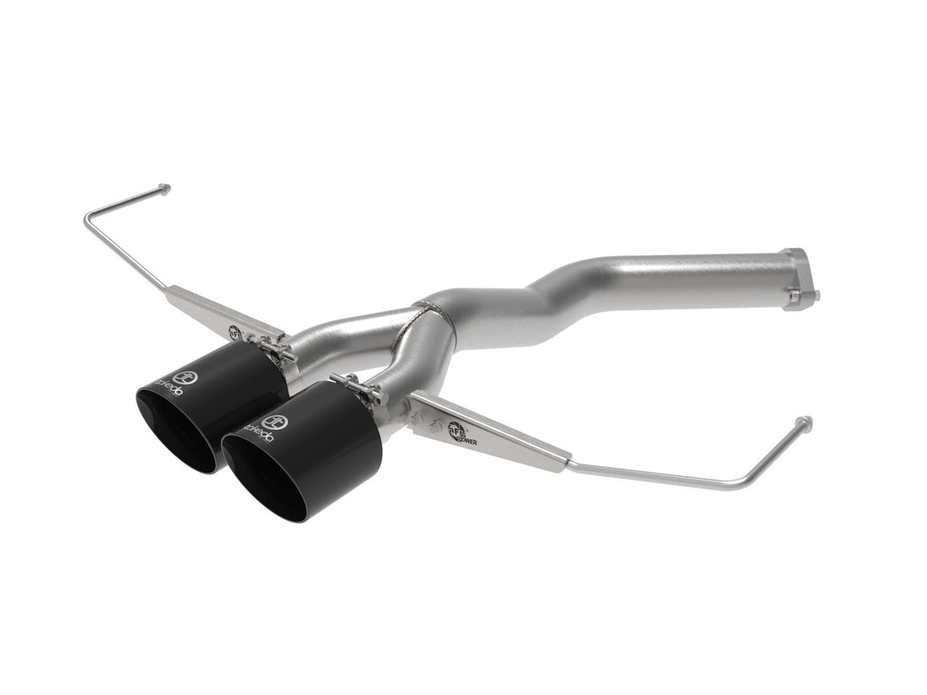 aFe Takeda 3 IN to 2-1/2 IN 304 Stainless Steel Axle-Back Exhaust System - Hyundai Veloster 2019-2021