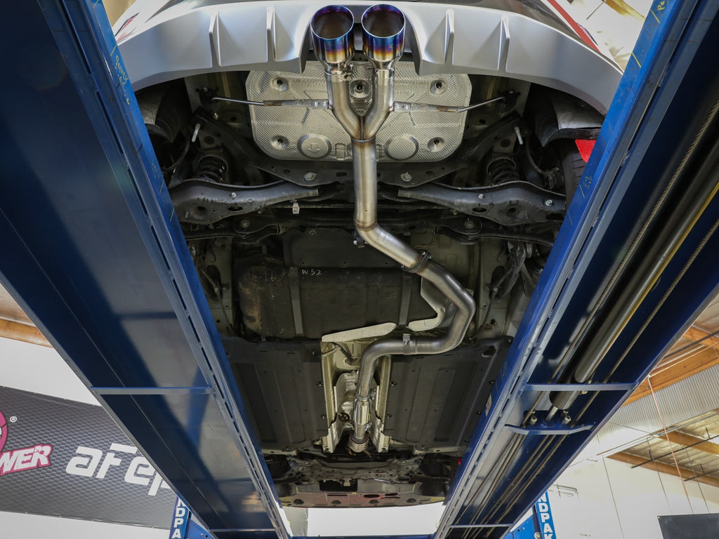 aFe Takeda 3 IN to 2-1/2 IN 304 Stainless Steel Axle-Back Exhaust System - Hyundai Veloster 2019-2021