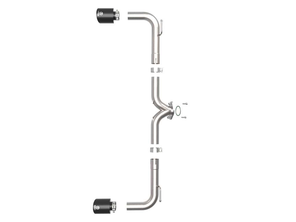 aFe Takeda 2-1/2 IN 304 Stainless Steel Axle-Back Exhaust System - Mazda 3 Hatchback 2014-2018