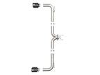 aFe Takeda 2-1/2 IN 304 Stainless Steel Axle-Back Exhaust System - Mazda 3 Hatchback 2014-2018