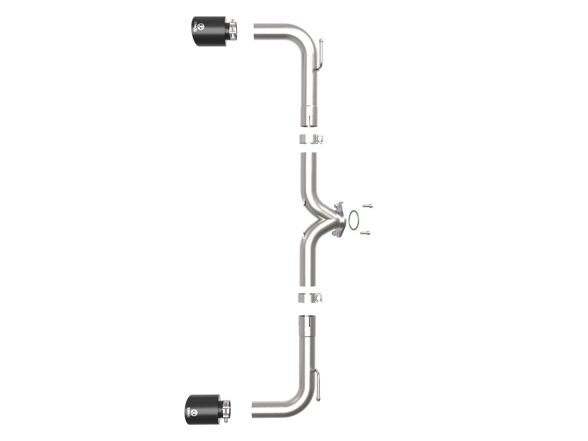 aFe Takeda 2-1/2 IN 304 Stainless Steel Axle-Back Exhaust System - Mazda 3 Hatchback 2014-2018