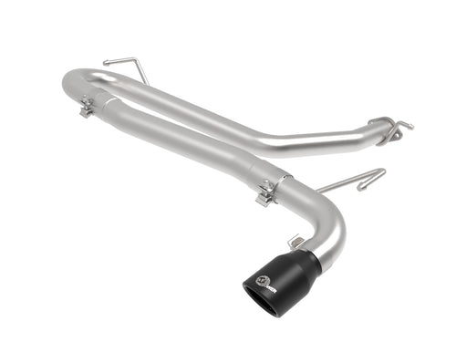aFe Takeda 2-1/2 IN 304 Stainless Steel Axle-Back Exhaust System w/ Black Tip - No Muffler - Hyundai Kona 2018-2023