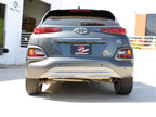 aFe Takeda 2-1/2 IN 304 Stainless Steel Axle-Back Exhaust System w/ Black Tip - No Muffler - Hyundai Kona 2018-2023