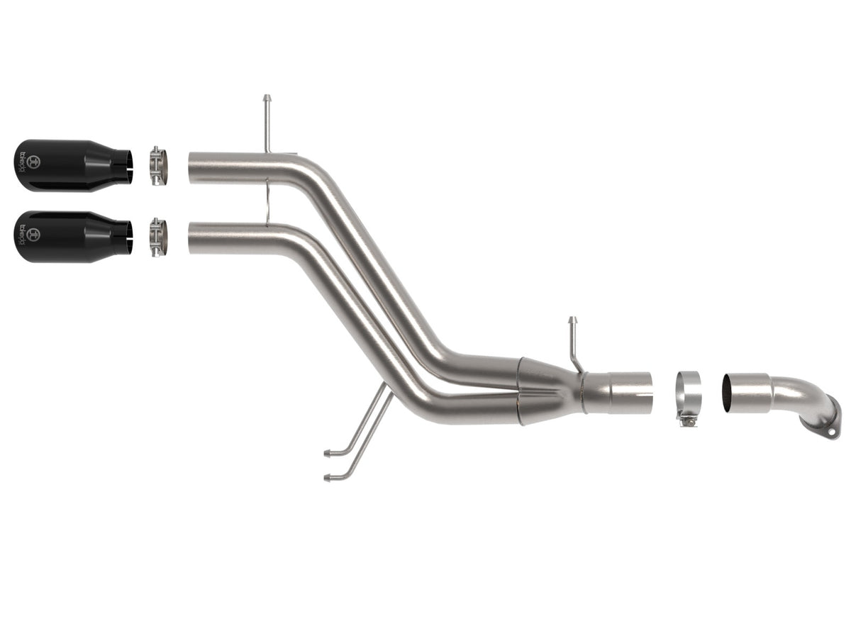aFe Takeda 2-1/2 IN 304 Stainless Steel Axle-Back Exhaust System w/ Black Tip - Hyundai Veloster 2013-2017