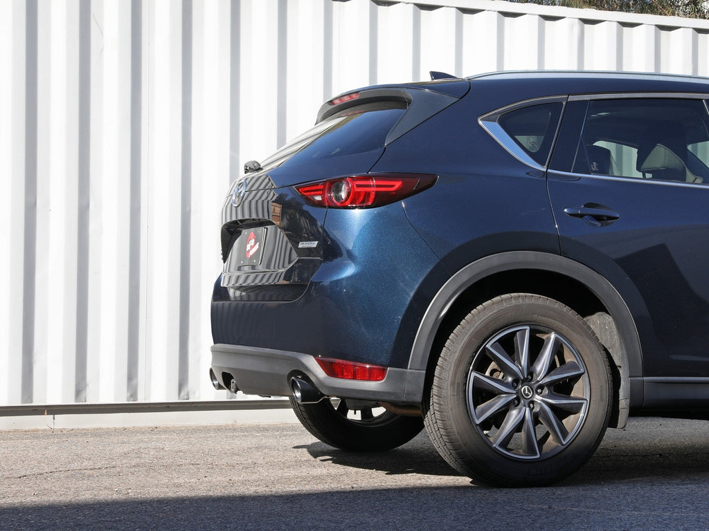 aFe Takeda 2-1/2 IN 304 Stainless Steel Axle-Back Exhaust System w/ Black Tip - Mazda CX-5 2017-2025