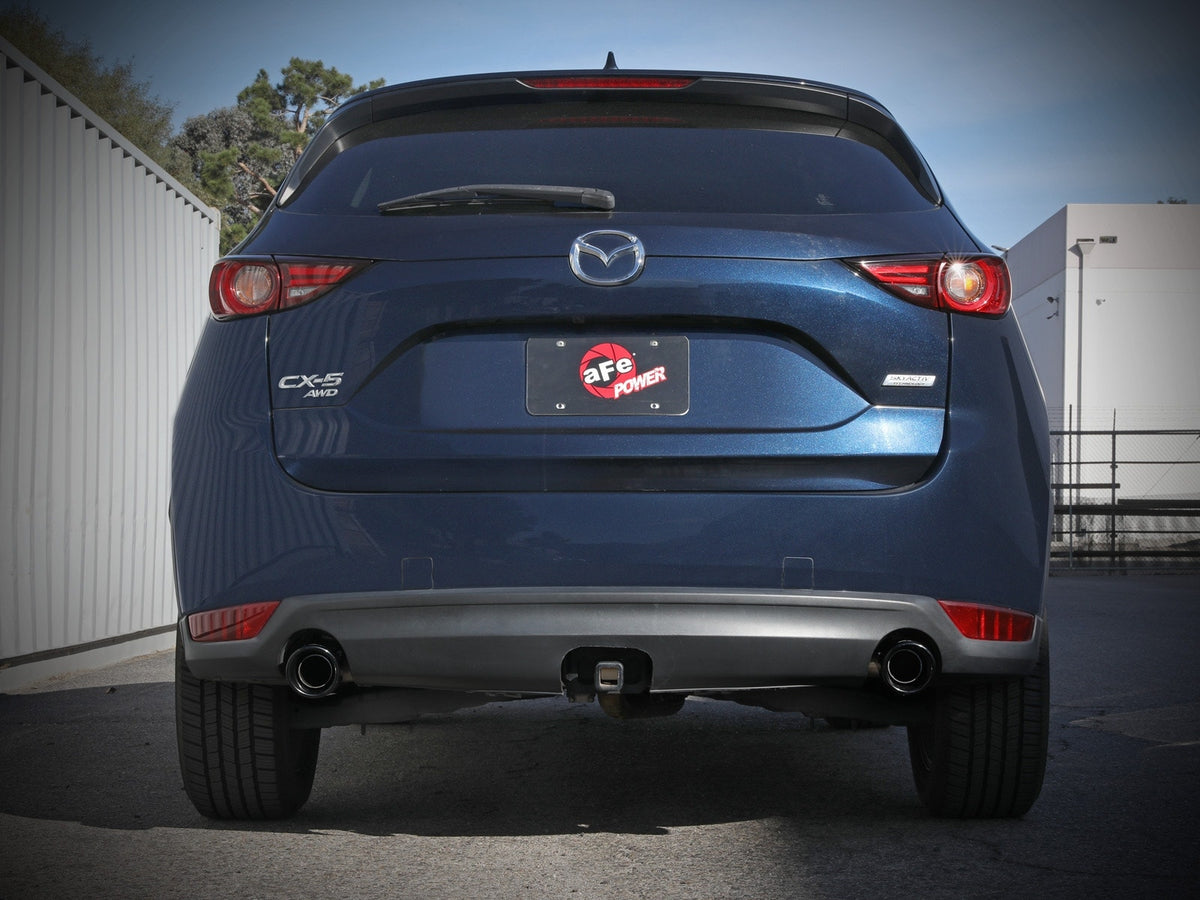 aFe Takeda 2-1/2 IN 304 Stainless Steel Axle-Back Exhaust System w/ Black Tip - Mazda CX-5 2017-2025
