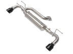 aFe Takeda 2-1/2 IN 304 Stainless Steel Axle-Back Exhaust System w/ Black Tip - Mazda 3 Hatchback 2019-2026