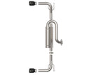 aFe Takeda 2-1/2 IN 304 Stainless Steel Axle-Back Exhaust System w/ Black Tip - Mazda 3 Hatchback 2019-2026