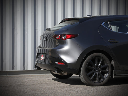 aFe Takeda 2-1/2 IN 304 Stainless Steel Axle-Back Exhaust System w/ Black Tip - Mazda 3 Hatchback 2019-2026