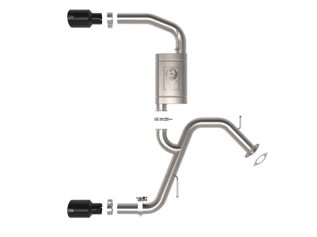 aFe Takeda 3 IN 304 Stainless Steel Axle-Back Exhaust System w/ Black Tip - Hyundai Elantra N 2022-2026