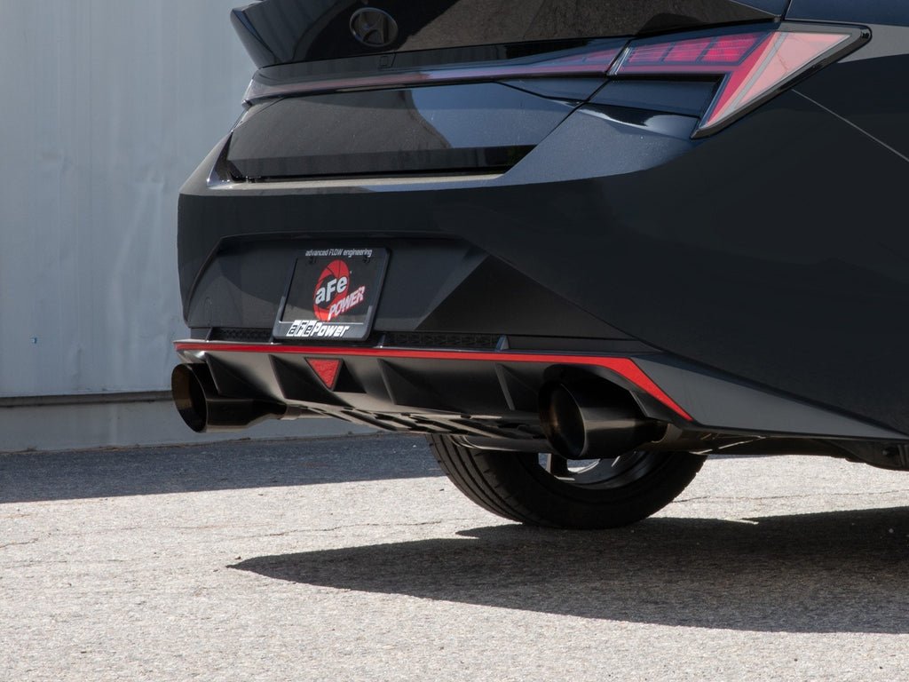 aFe Takeda 3 IN 304 Stainless Steel Axle-Back Exhaust System w/ Black Tip - Hyundai Elantra N 2022-2026