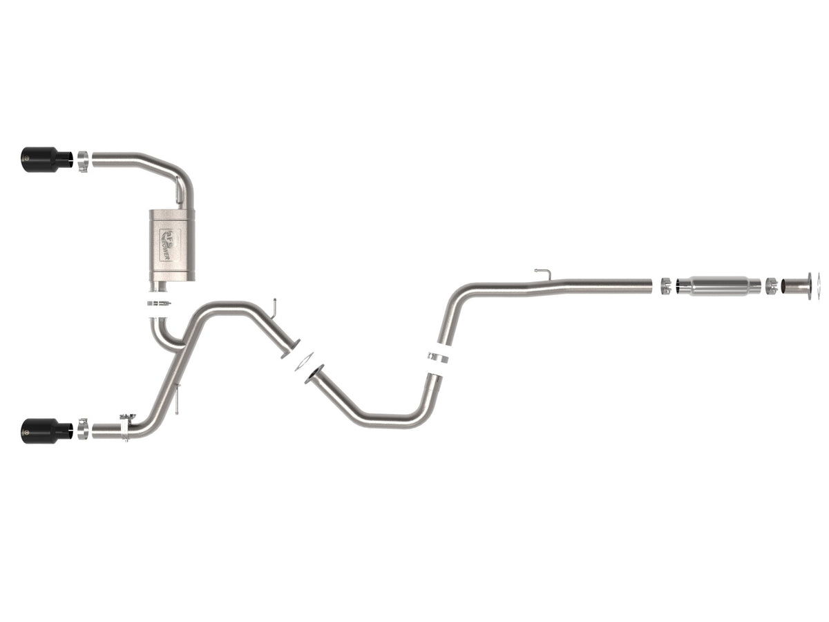 aFe Takeda 3 IN 304 Stainless Steel Cat-Back Exhaust System w/ Black Tip - Hyundai Elantra N 2022-2026