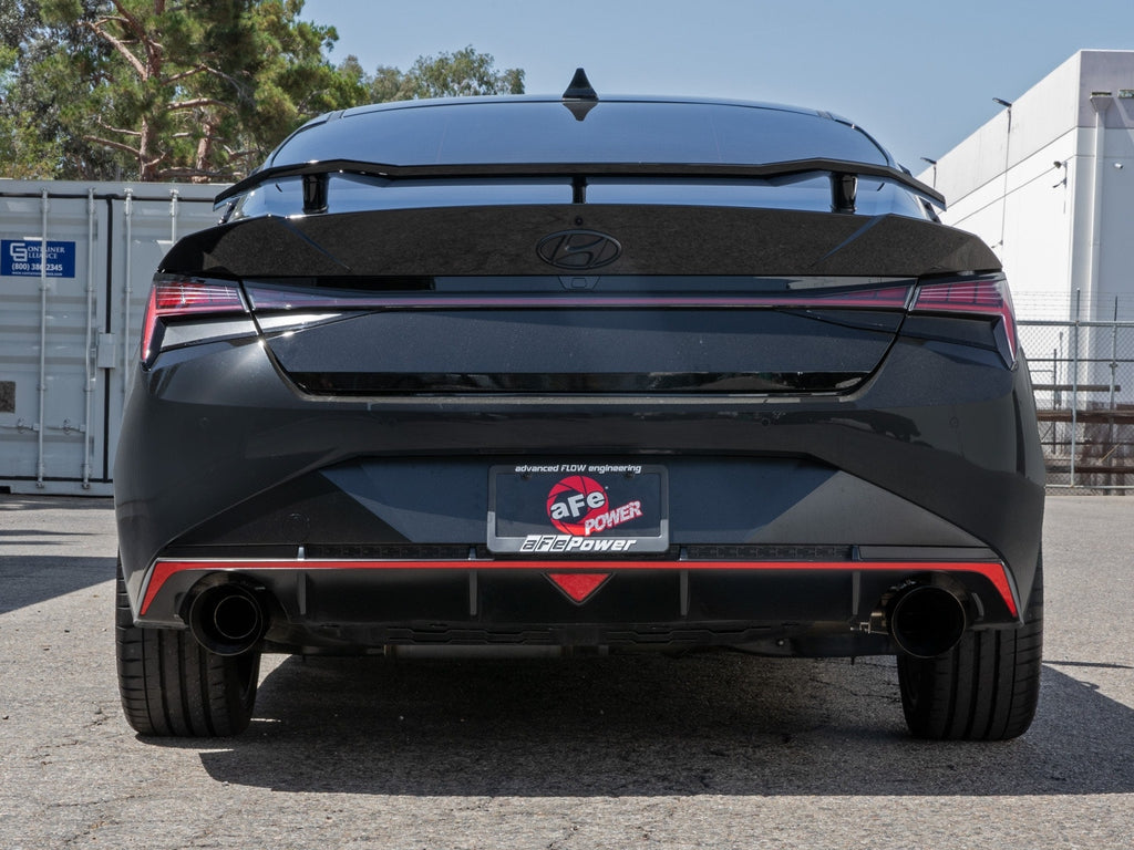 aFe Takeda 3 IN 304 Stainless Steel Cat-Back Exhaust System w/ Black Tip - Hyundai Elantra N 2022-2026