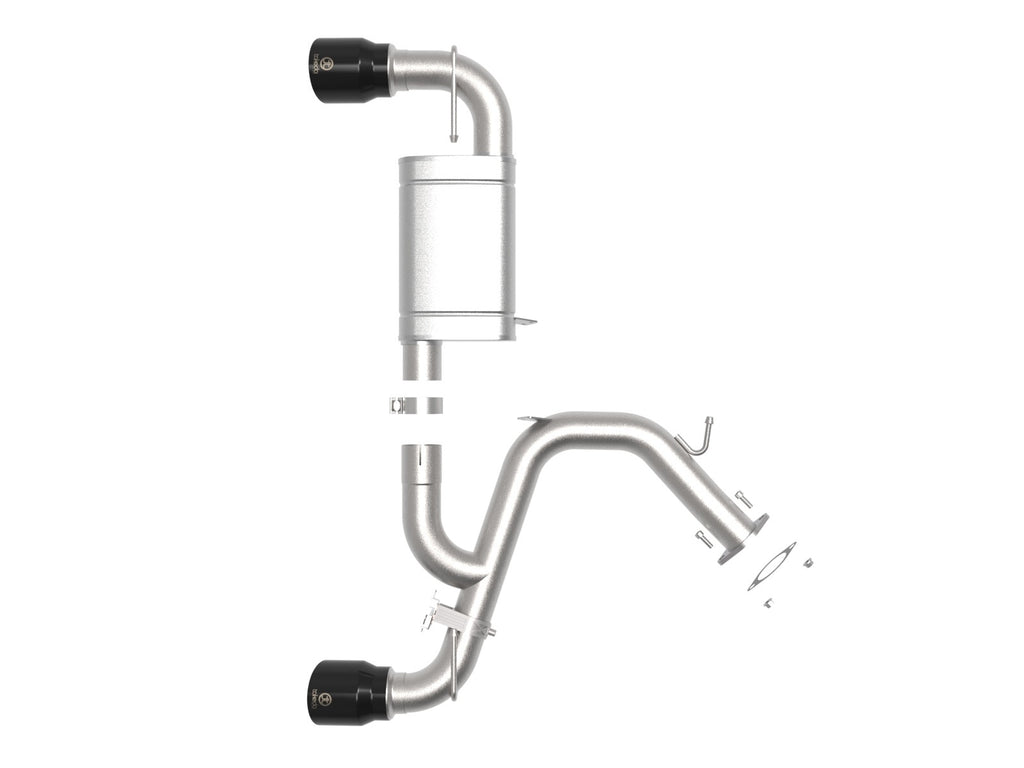 aFe Takeda 3 IN 304 Stainless Steel Axle-Back Exhaust System w/ Black Tip - Hyundai Veloster N 2021-2022