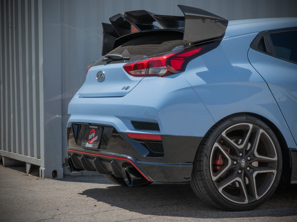 aFe Takeda 3 IN 304 Stainless Steel Axle-Back Exhaust System w/ Black Tip - Hyundai Veloster N 2021-2022